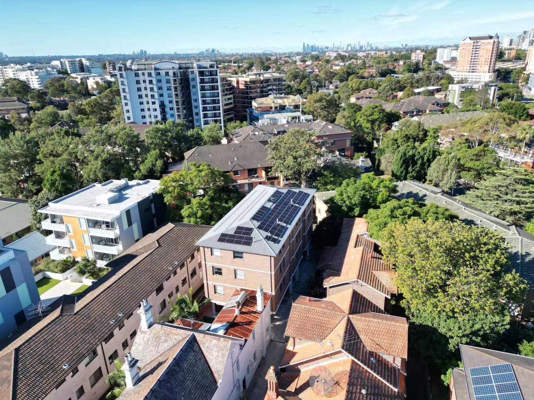 Strathfield BTR Solar Installation - Rooftop System